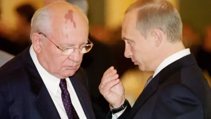 Gorbacsov és Putyin.