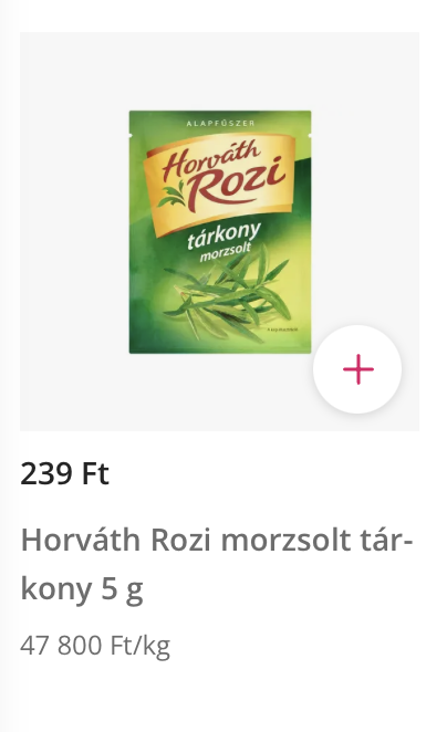 A fűszerek dobogósa: a tárkony.