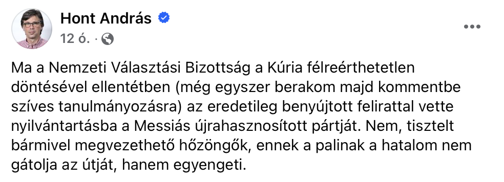 Hont András szerint Magyar Péter útjait a Fidesz egyengeti.