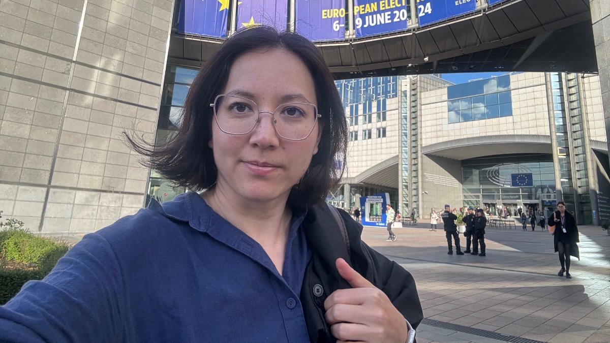 Le Marietta, a Kutyapárt EP-listavezetője.